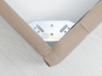 Кровать 160 Милана арт. Фрэш латте (бежевый кофейный)