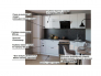 Кухонный гарнитур арт 14 Белый глянец 2600 мм