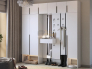 Зеркало Мерси белое дерево