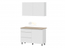 Кухонный гарнитур Денвер 1200 Белый текстурный