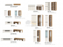 Спальня Гретта дуб крафт белый/антрацит
