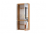 Шкаф 2С2ЗР с зеркалом Гретта дуб крафт золотой/белый