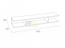 Полка навесная Арден 200.23