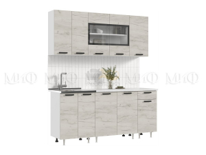 Кухонный гарнитур Рио New 1800 дуб крафт Белый
