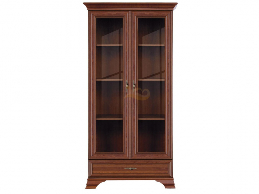 Шкаф-витрина S320-REG2W1S Кентаки каштан