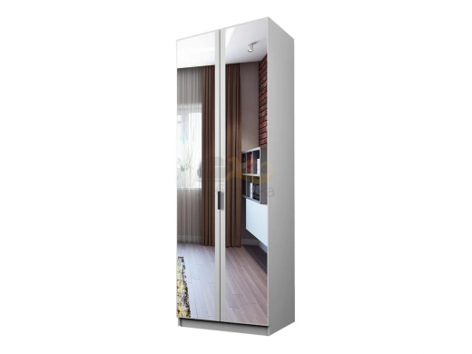 Шкаф для Одежды с полками Экон ЭШ2-РП-23-8 с зеркалами